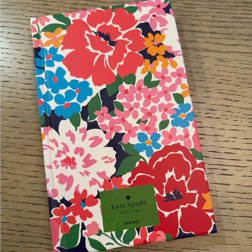 Kate Spade Sunset Blooms 168 Lined Pages Writing JOURNAL Ribbon Bookmark NEW